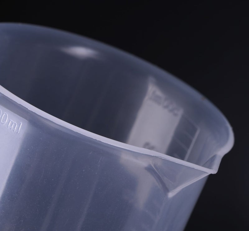 Shapenty 5 Sizes 50ml / 100ml /250ml /500ml /1000ml Capacity Clear Plastic Graduated Measuring Beaker Set Liquid Cup Container, 5PCS - Image 4